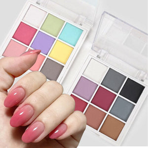 9 Grids Solid Ombre Nail Powder Nail Powder No Brand 