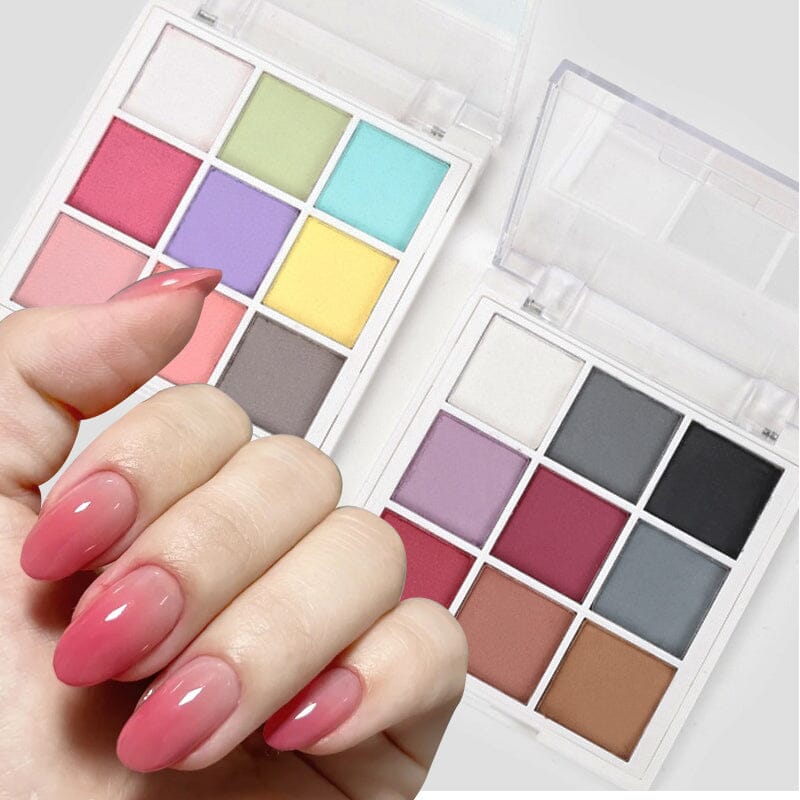 9 Grids Solid Ombre Nail Powder Nail Powder No Brand 