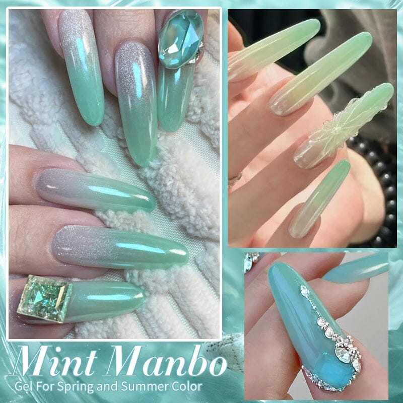 6 Colors Mint Manbo Gel Polish Set 01 10ml Gel Nail Polish BORN PRETTY 