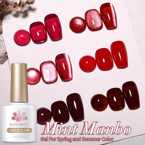 6 Colors Red Gel Polish Set 02 10ml Gel Nail Polish BORN PRETTY 
