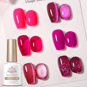 6 Colors Vivi Magenta Gel Polish Set 03 10ml Gel Nail Polish BORN PRETTY 