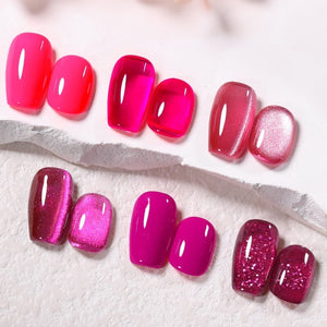 6 Colors Vivi Magenta Gel Polish Set 03 10ml Gel Nail Polish BORN PRETTY 