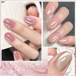 6 Colors Nude Pink Gel Polish Set 04 10ml Gel Nail Polish BORN PRETTY 