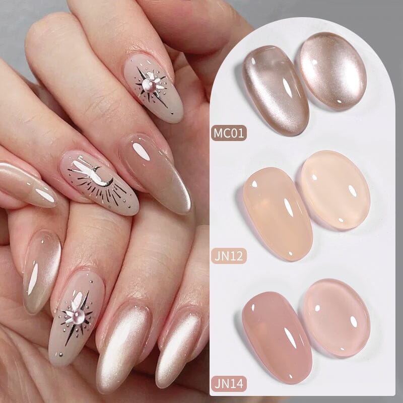 6 Colors Nude Pink Gel Polish Set 04 10ml Gel Nail Polish BORN PRETTY 