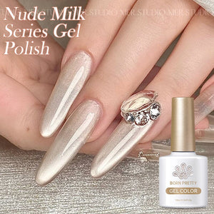 6 Colors Nude Milk Gel Polish Set 05 10ml Gel Nail Polish BORN PRETTY 