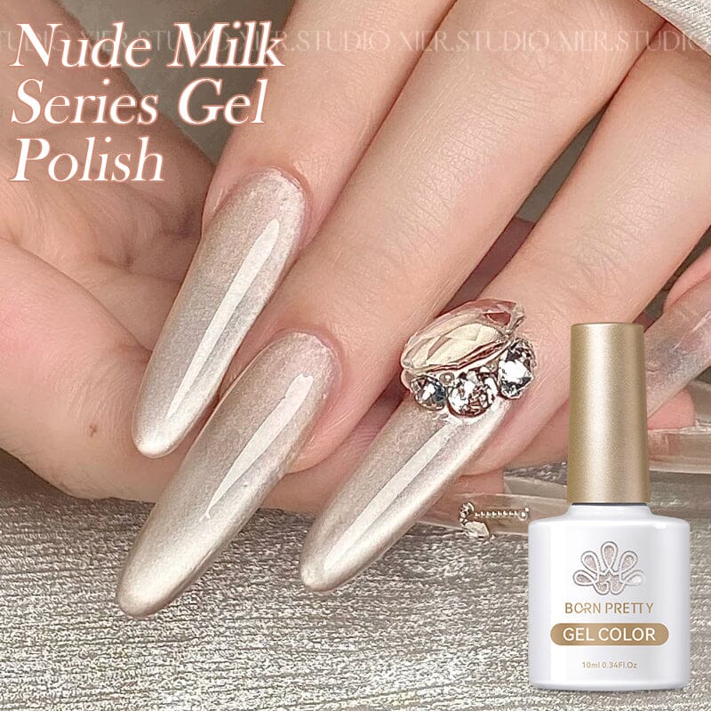 6 Colors Nude Milk Gel Polish Set 05 10ml Gel Nail Polish BORN PRETTY 