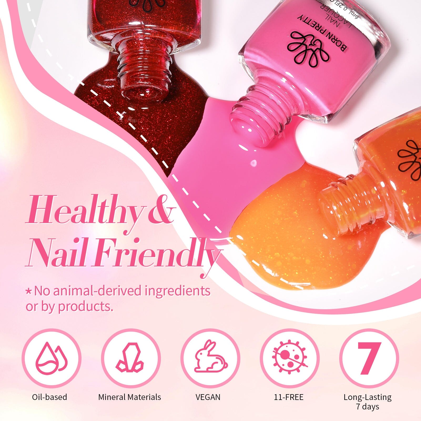 15 Colors Nail Polish Set B Autumn Winter 6ml Nail Polish BORN PRETTY 