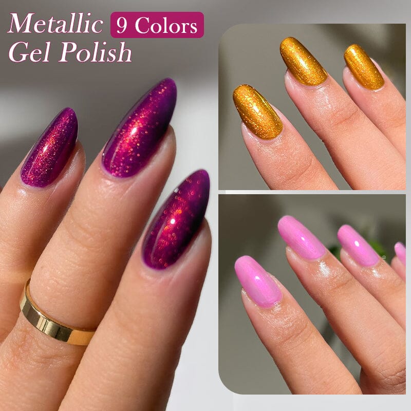 Metallic Gel Polish 7ml Gel Nail Polish LILYCUTE 