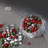 Christmas Peals Stones 3D Nail Decoration Nail Decoration No Brand 03 
