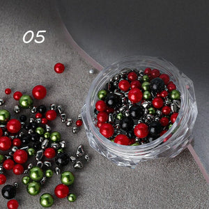 Christmas Peals Stones 3D Nail Decoration Nail Decoration No Brand 05 