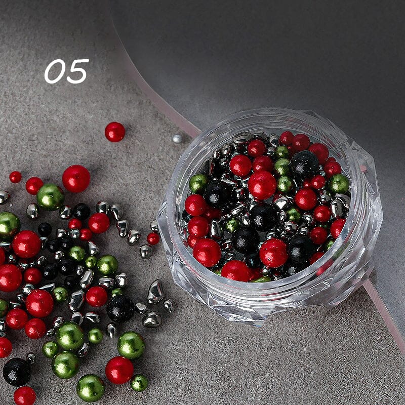 Christmas Peals Stones 3D Nail Decoration Nail Decoration No Brand 05 
