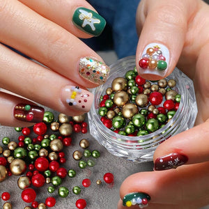 Christmas Peals Stones 3D Nail Decoration Nail Decoration No Brand 