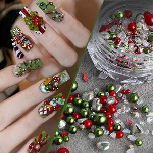 Christmas Peals Stones 3D Nail Decoration Nail Decoration No Brand 