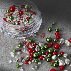 Christmas Peals Stones 3D Nail Decoration Nail Decoration No Brand 