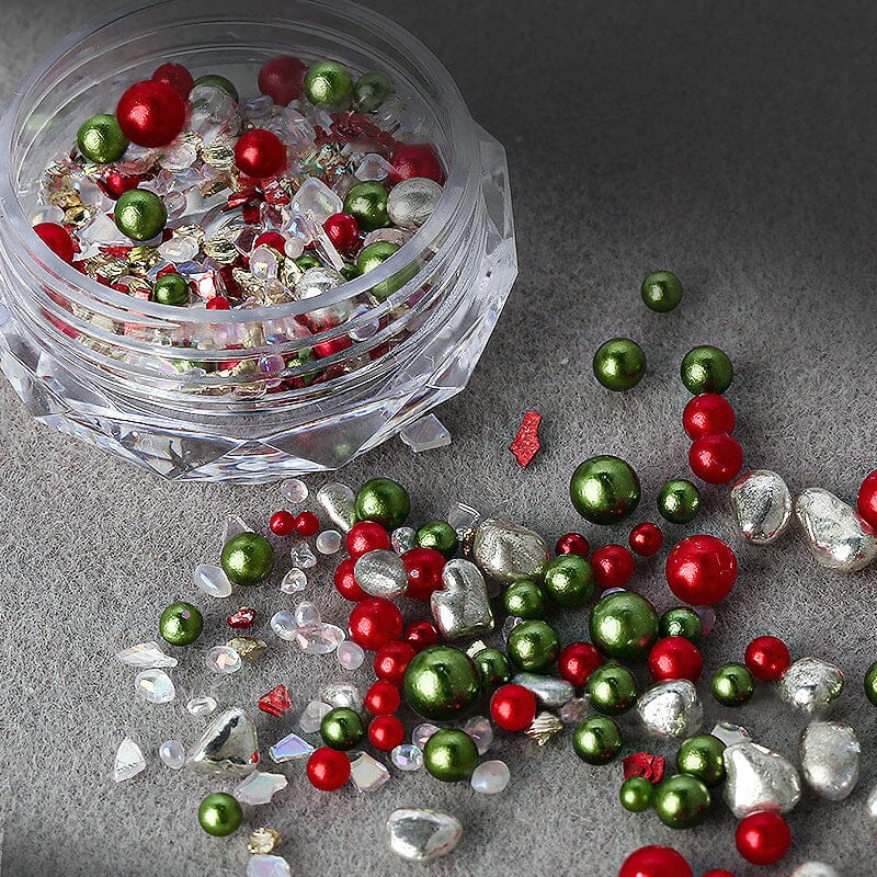 Christmas Peals Stones 3D Nail Decoration Nail Decoration No Brand 