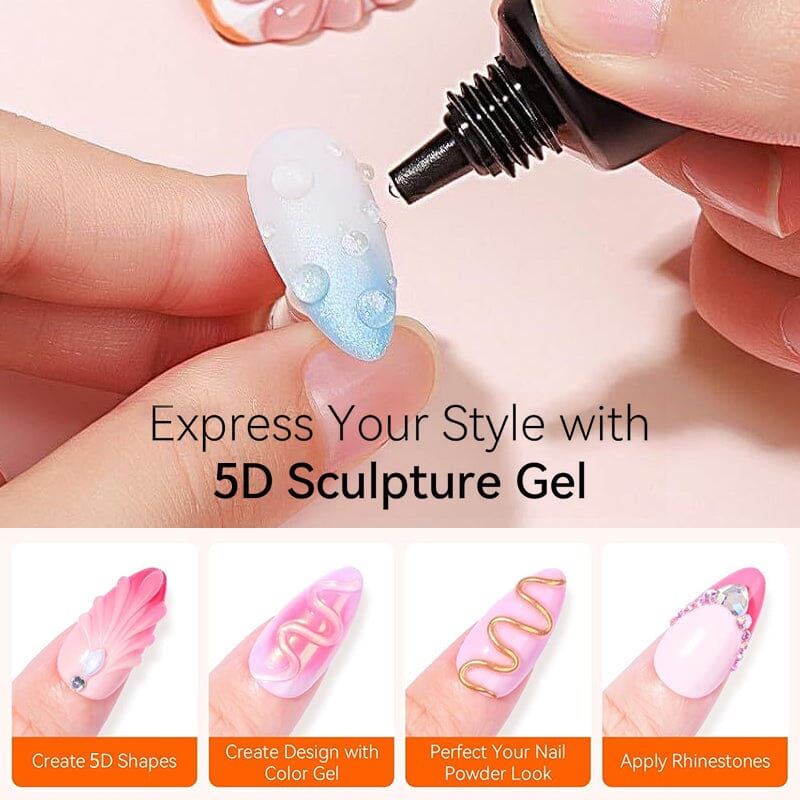 5D Sculpting Gel Clear 8ml Gel Nail Polish BORN PRETTY 
