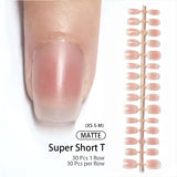 30pcs Press on Nails Matte XS+S+M Sizes Fake Nail Tips