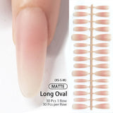 30pcs Press on Nails Matte XS+S+M Sizes Fake Nail Tips
