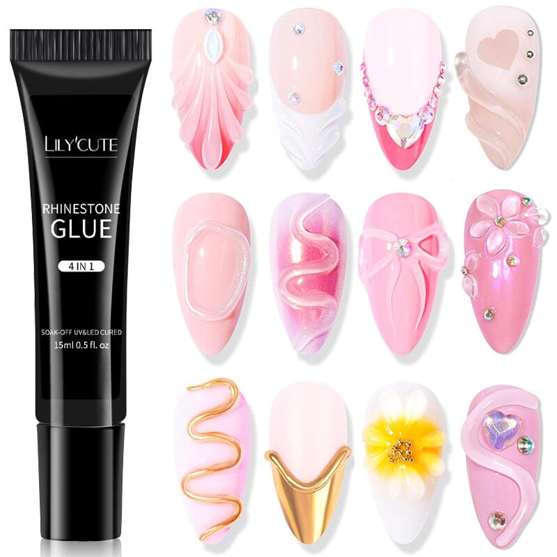 4 in 1 Rhinestone Glue 15ml Clearance LILYCUTE 