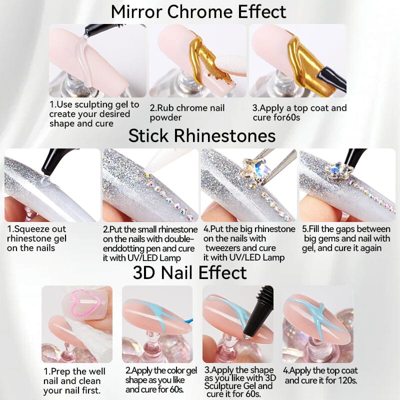 4 in 1 Rhinestone Glue 15ml Clearance LILYCUTE 