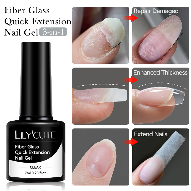 Fiber Glass Quick Extension Nail Gel 7ml