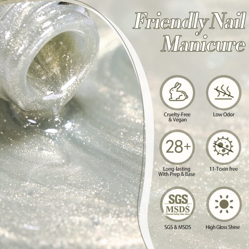 Gold Cat Magnetic Gel MY212 Classic Poetry 10ml Gel Nail Polish BORN PRETTY 