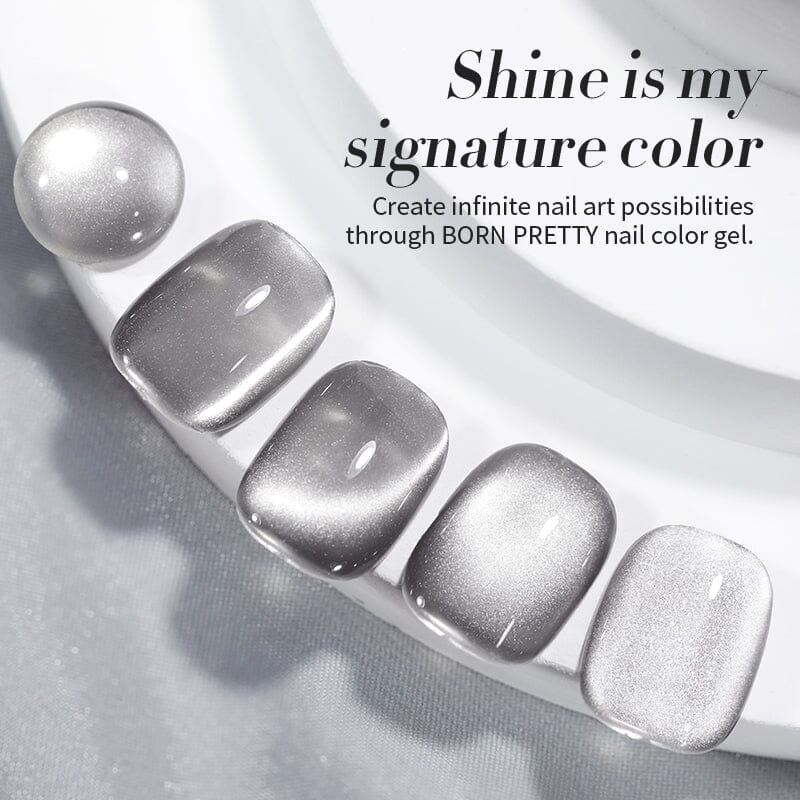 Water Light Cat Magnetic Gel Polish MY78 Smoky Aash 10ml HEMA/TPO FREE Gel Nail Polish BORN PRETTY 