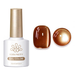Glass Cat Magnetic Gel MY79 Caramel 10ml Gel Nail Polish BORN PRETTY 