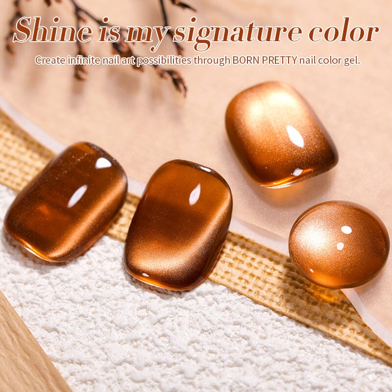 Water Light Cat Magnetic Gel Polish MY79 Caramel 10ml HEMA/TPO FREE Gel Nail Polish BORN PRETTY 