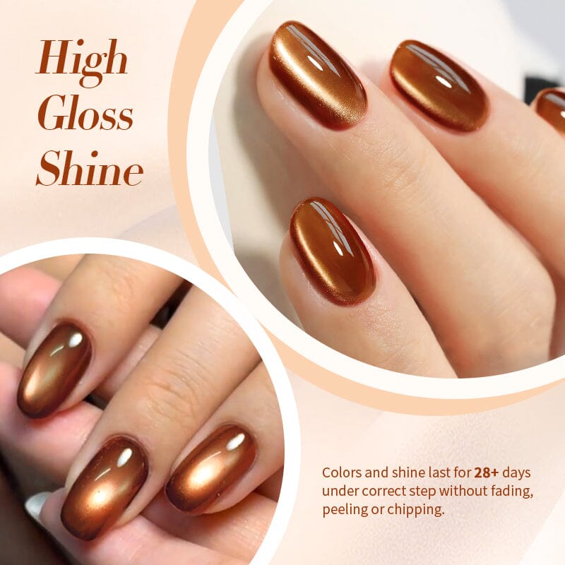 Water Light Cat Magnetic Gel Polish MY79 Caramel 10ml HEMA/TPO FREE Gel Nail Polish BORN PRETTY 
