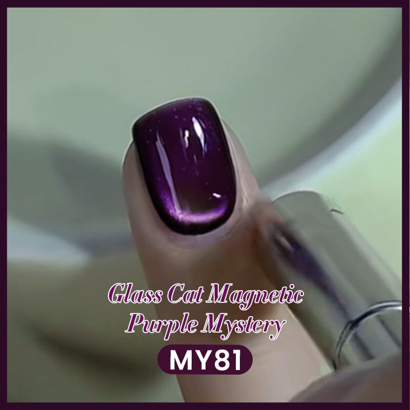 Water Light Cat Magnetic Gel Polish MY81 Purple Mystery 10ml HEMA/TPO FREE Gel Nail Polish BORN PRETTY 