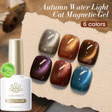 Water Light Cat Magnetic Gel Polish MY78-MY83 10ml HEMA/TPO FREE Gel Nail Polish BORN PRETTY 6 Colors Set 