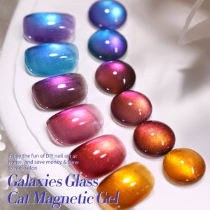 6 Colors Galaxies Glass Cat Magnetic Gel Polish Set 7ml Gel Nail Polish BORN PRETTY 