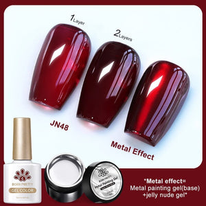3pcs Metal Effect Gel Set #11 Gel Nail Polish BORN PRETTY 