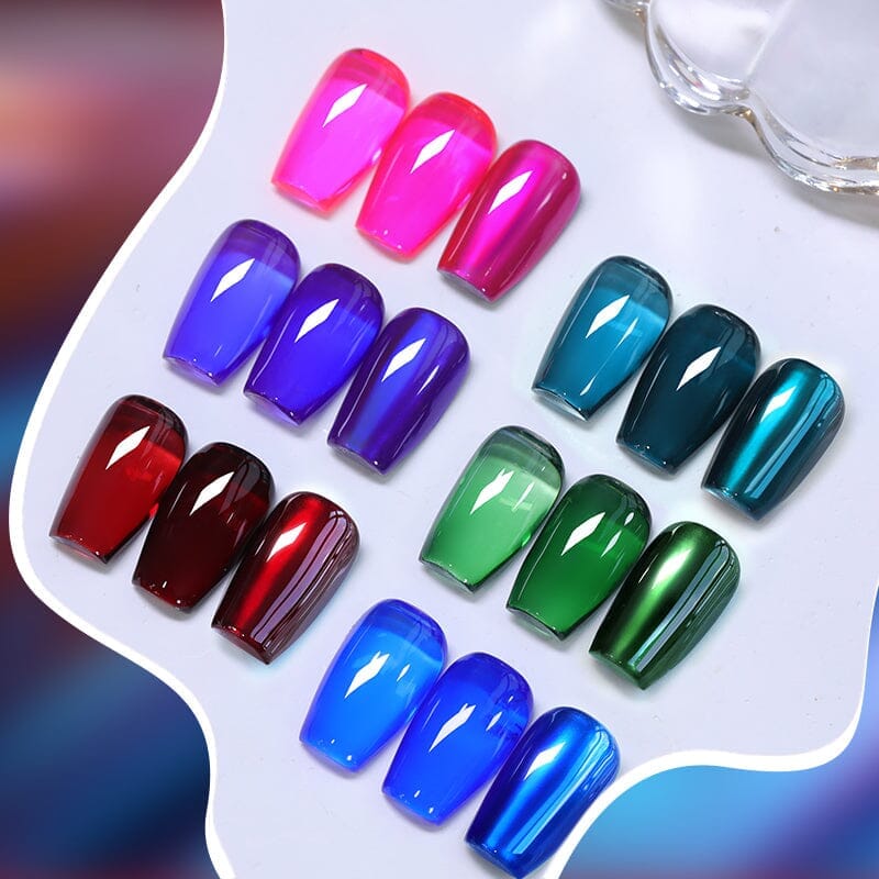 3pcs Metal Effect Gel Set #15 Gel Nail Polish BORN PRETTY 