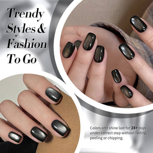 Black Glass Cat Magnetic Gel Polish 15ml Gel Nail Polish BORN PRETTY 