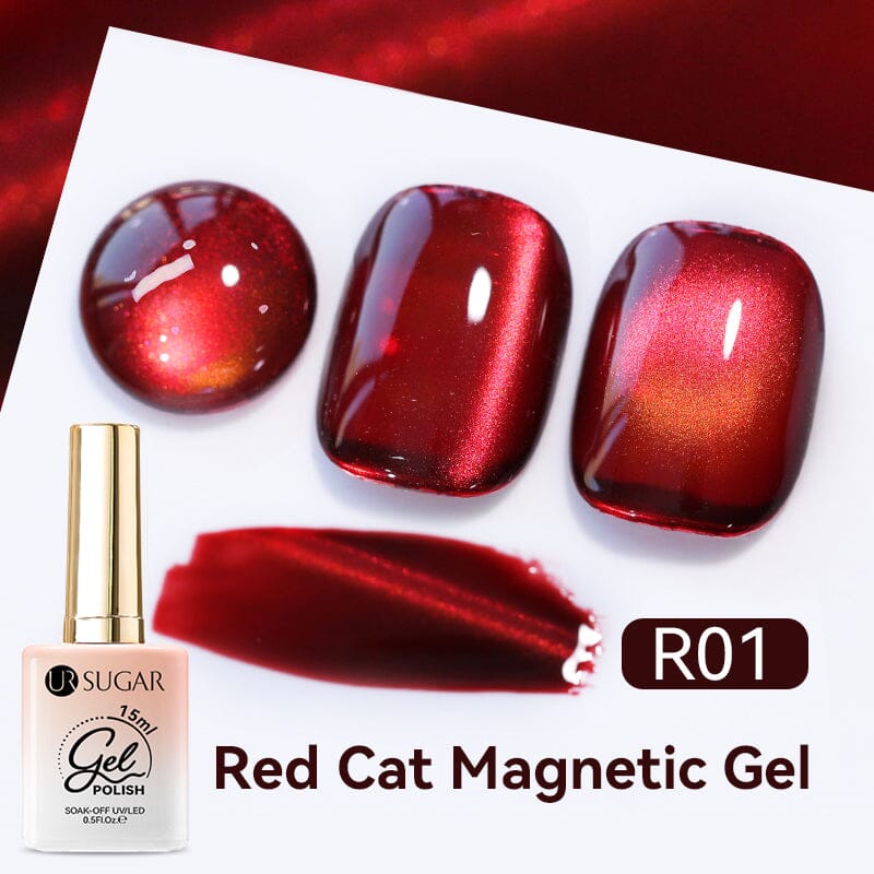 Red Cat Magnetic Gel 15ml Gel Nail Polish UR SUGAR R01 