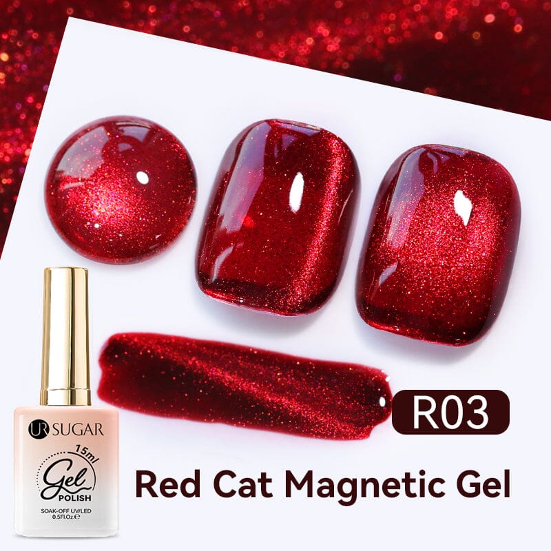 Red Cat Magnetic Gel 15ml Gel Nail Polish UR SUGAR R03 