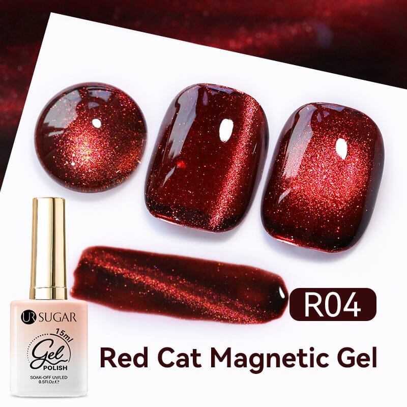 Red Cat Magnetic Gel 15ml Gel Nail Polish UR SUGAR R04 