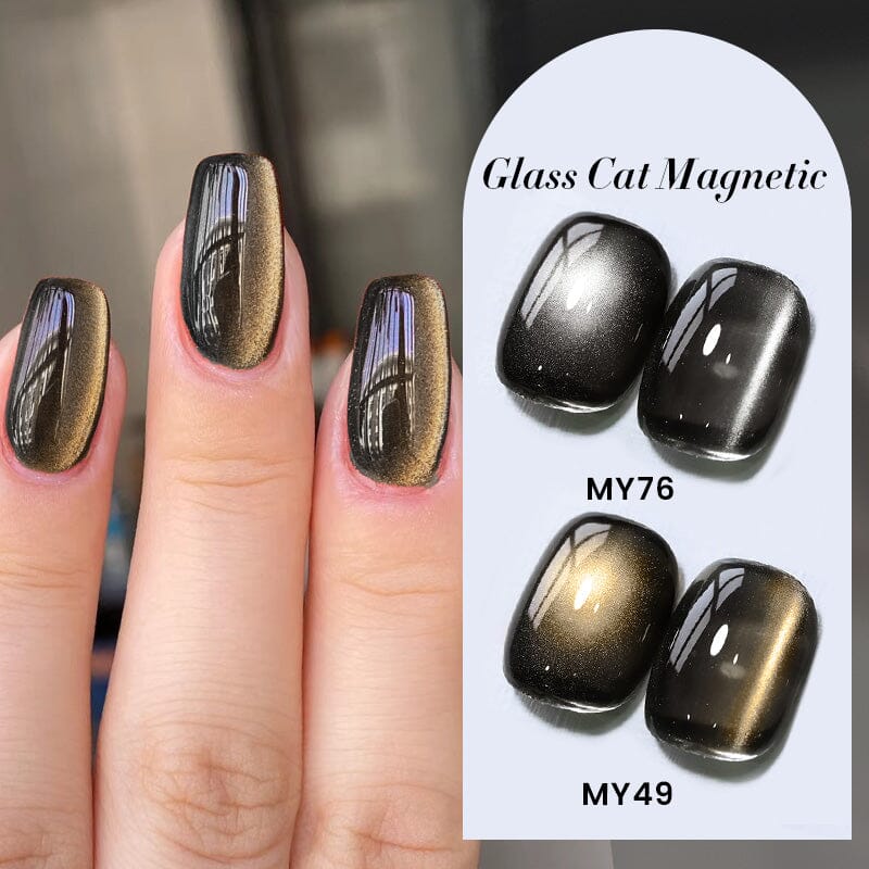 Black Glass Cat Magnetic Gel Polish 10ml Gel Nail Polish BORN PRETTY 