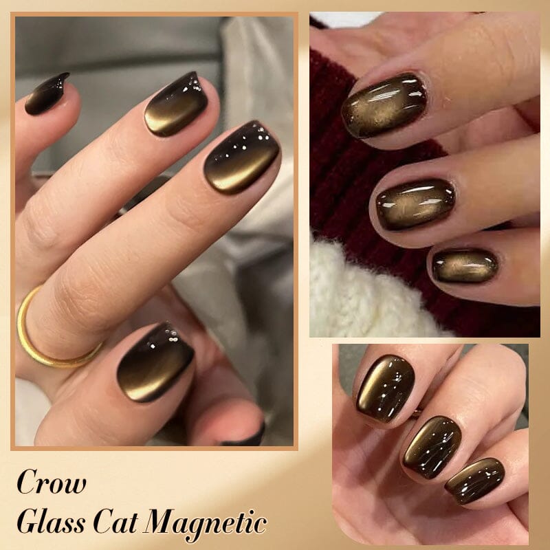 Black Glass Cat Magnetic Gel Polish 10ml Gel Nail Polish BORN PRETTY 
