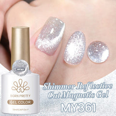 Reflective Cat Magnetic Gel Polish Quantum Pulse 10ml Gel Nail Polish BORN PRETTY SR01 