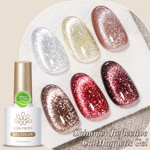 Reflective Cat Magnetic Gel Polish Quantum Pulse 10ml Gel Nail Polish BORN PRETTY 