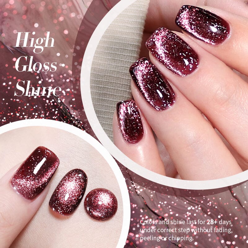 Reflective Cat Magnetic Gel MY366 Quantum Pulse 10ml Gel Nail Polish BORN PRETTY 