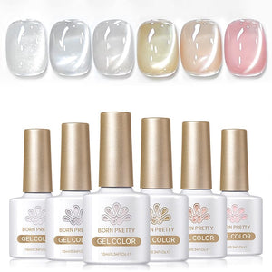 6 Colors Water Light Cat Magnetic Gel First Love 10ml Gel Nail Polish BORN PRETTY 