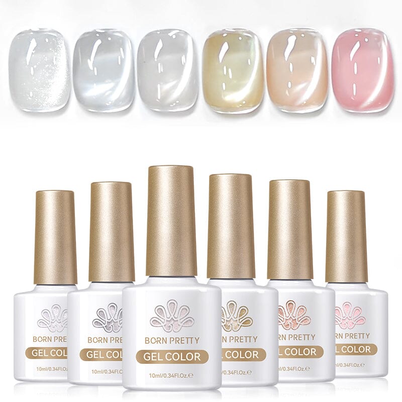 6 Colors Water Light Cat Magnetic Gel First Love 10ml Gel Nail Polish BORN PRETTY 