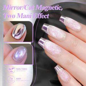 Purple Cat Magnetic Chrome Powder Nail Powder BORN PRETTY 
