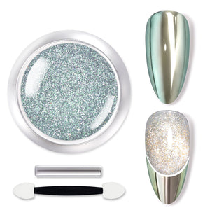 Green Cat Magnetic Chrome Powder Nail Powder BORN PRETTY 