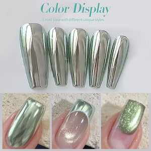 Green Cat Magnetic Chrome Powder Nail Powder BORN PRETTY 
