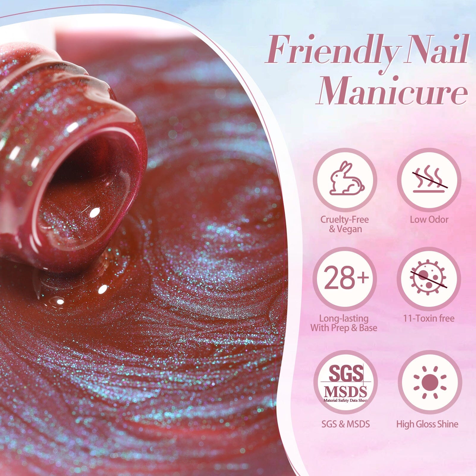 6 Colors Cat Magnetic Gel Polish Set Colored Glass 7ml Gel Nail Polish BORN PRETTY 